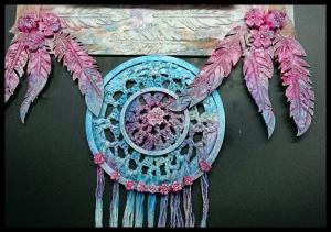 Glue the dreamcatcher pieces together with Powertex